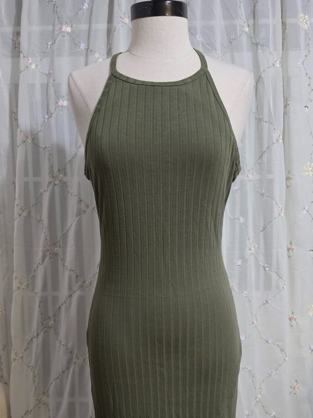 Feather's Olive Green Dress